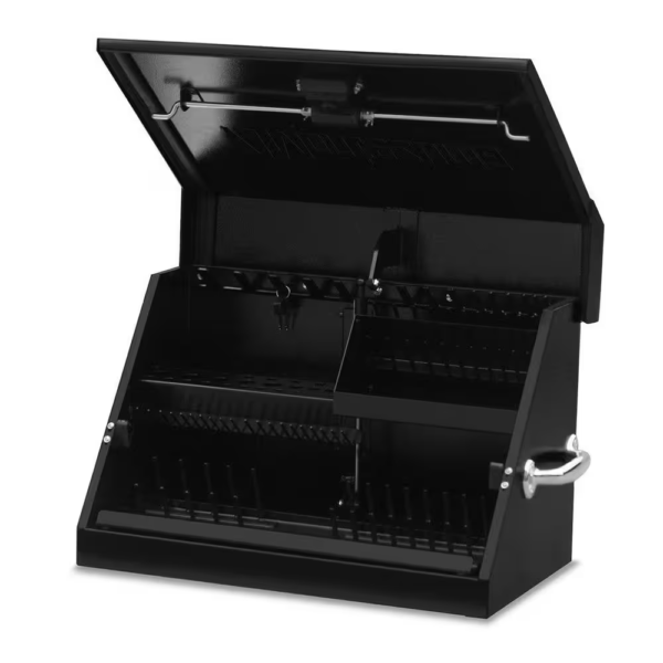 23 In. W X 14 In. D Portable Triangle Top Tool Chest for Sockets, Wrenches and Screwdrivers in Black Powder Coat - Image 8