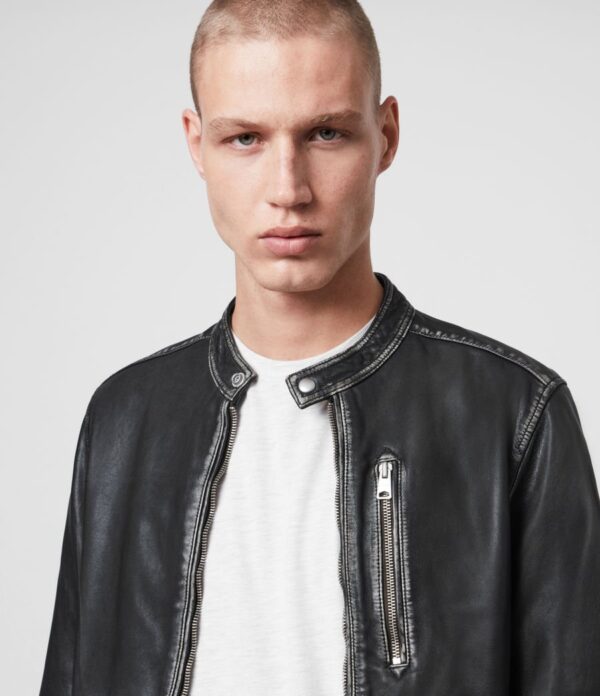 CABLE LEATHER JACKET - Image 3