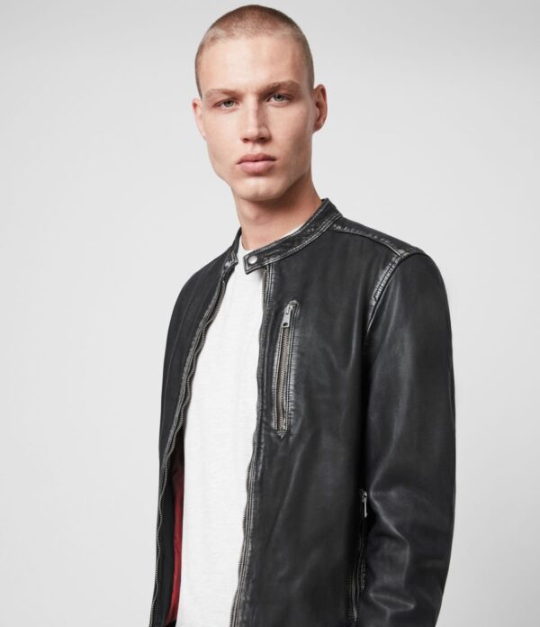 CABLE LEATHER JACKET - Image 5