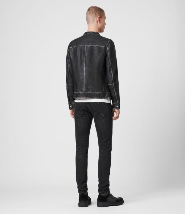 CABLE LEATHER JACKET - Image 7