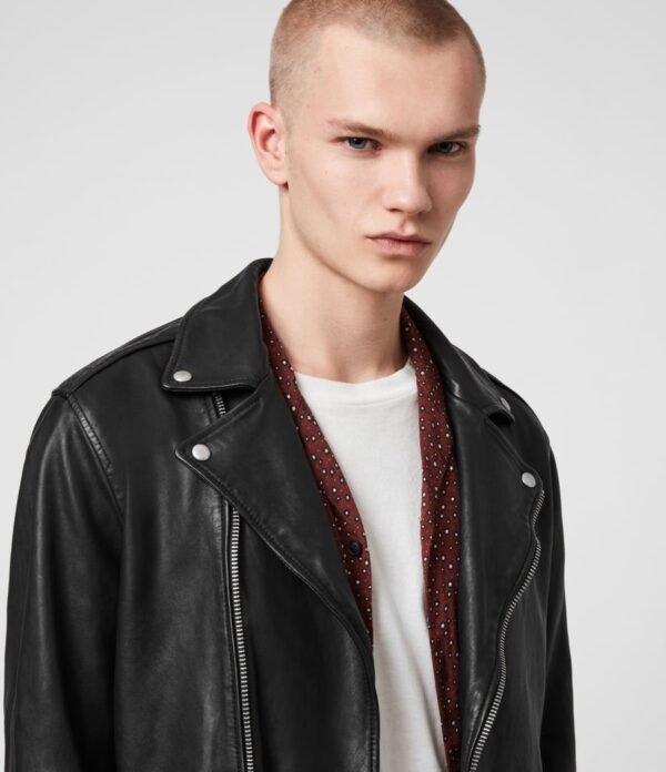 Hedworth leather biker jacket - Image 2