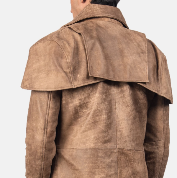 Classic Brown Leather Duster - Image 4