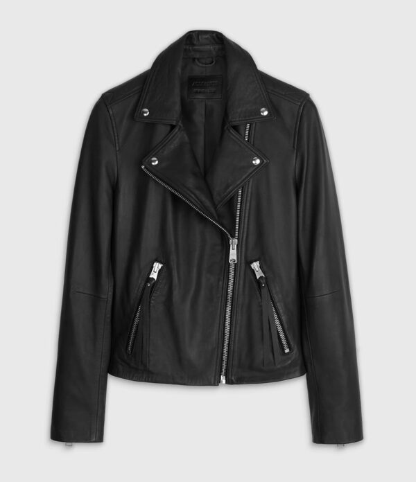 Dalby Leather Biker Jacket - Image 7